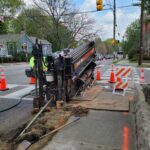 Trench Digging Lane Closure