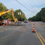 Road Excavation with Traffic Shift